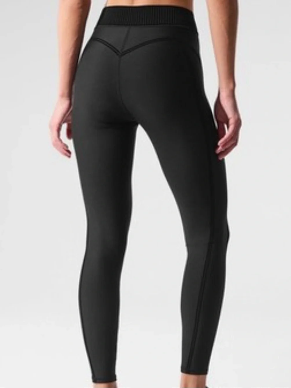 ALO Air Lift High Waist 7/8 Line Up Legging Black